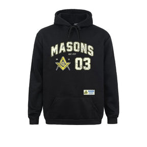 Master Mason Blue Lodge Hoodie - Sports Jersey 03 Square and Compass G - Bricks Masons