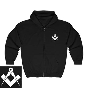 Master Mason Blue Lodge Hoodie - Square & Compass Classic Fit - Bricks Masons