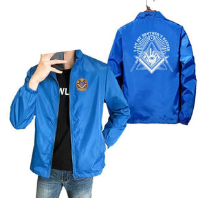 Master Mason Blue Lodge Jacket - Brothers Keeper Square & Compass G (Multiple Colors) - Bricks Masons