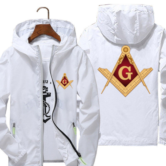 Master Mason Blue Lodge Jacket - Square & Compass G (Multiple Colors) - Bricks Masons