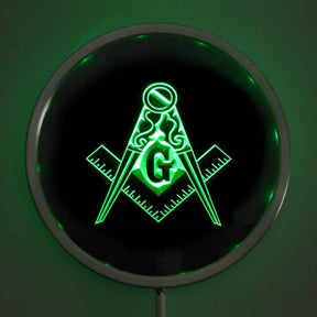 Master Mason Blue Lodge LED Sign - MultiColor - Bricks Masons
