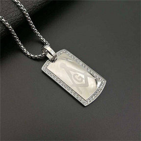 Master Mason Blue Lodge Necklace - Stainless Steel Gold&Silver - Bricks Masons