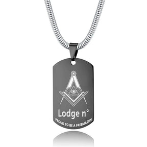Master Mason Blue Lodge Necklace - (Various Colors) - Bricks Masons