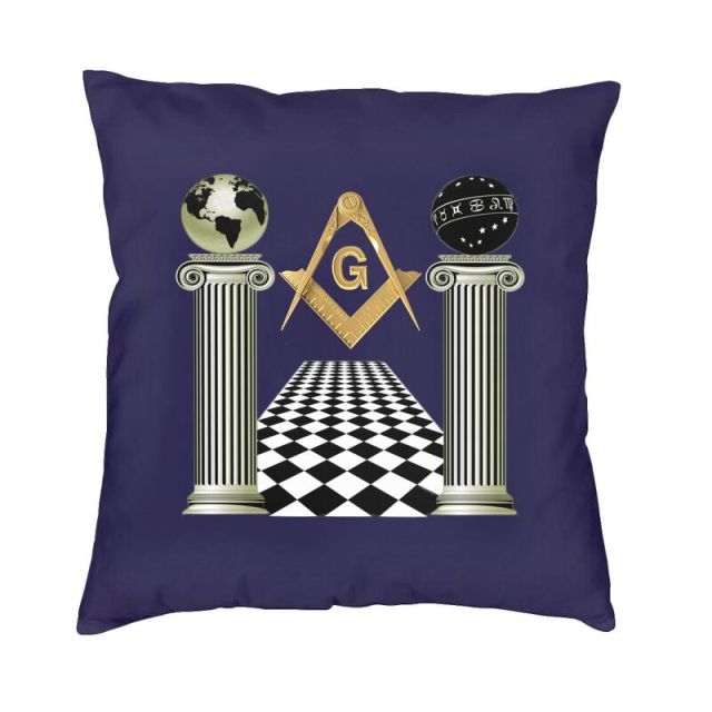 Master Mason Blue Lodge Pillowcase - (Various Colors) - Bricks Masons