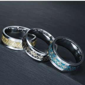 Master Mason Blue Lodge Ring - Square & Compass Opalite - Bricks Masons