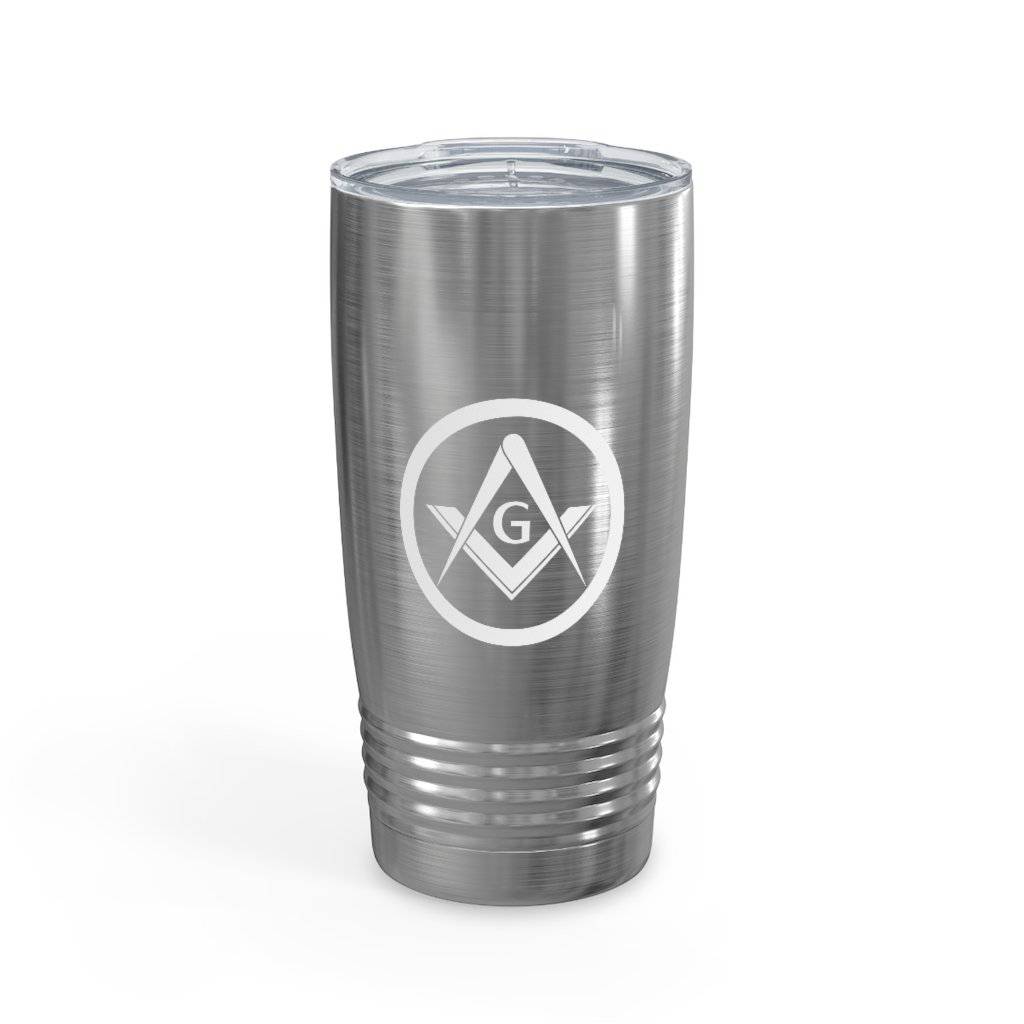 Master Mason Blue Lodge Ringneck Tumbler - 20oz Square & Compass G - Bricks Masons