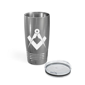 Master Mason Blue Lodge Ringneck Tumbler - Square & Compass - Bricks Masons