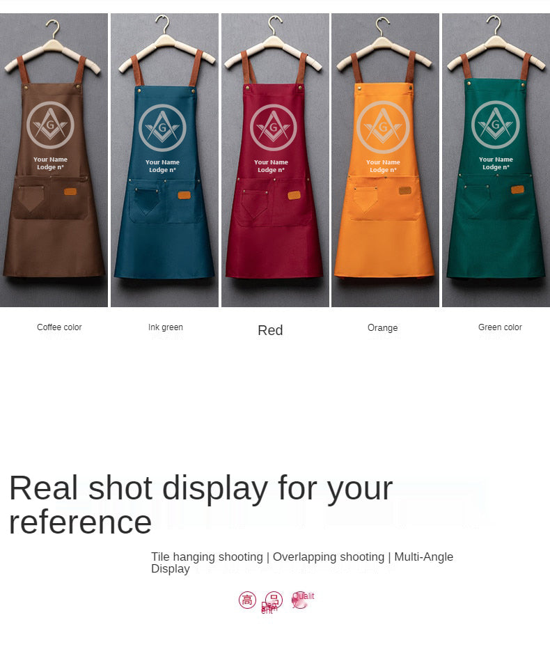 Master Mason Blue Lodge Work Apron - Various Colors - Bricks Masons