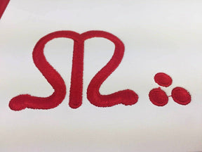 Master Mason Scottish Rite Apron - White & Red Moire with Fringe - Bricks Masons