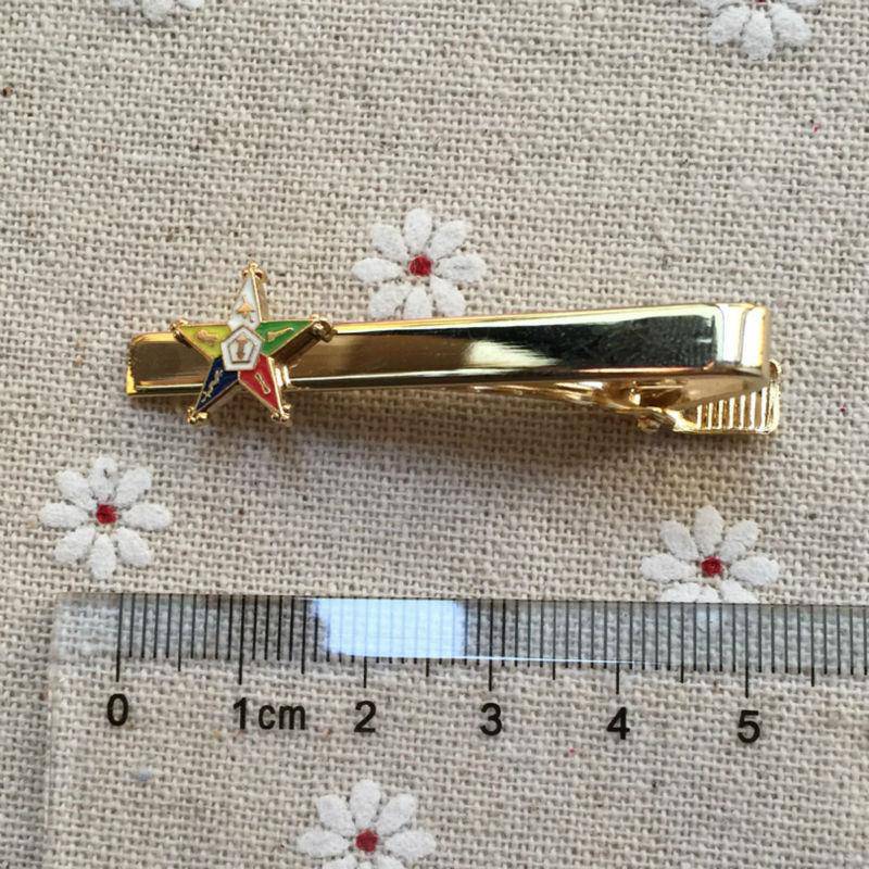OES Tie Clip - Gold - Bricks Masons