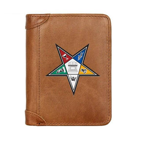 OES Wallet - Genuine Leather & Credit Card Holder Black/Brown/Coffee - Bricks Masons