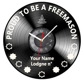 Past Master Blue Lodge California Regulation Clock - Vinyl Record - Bricks Masons