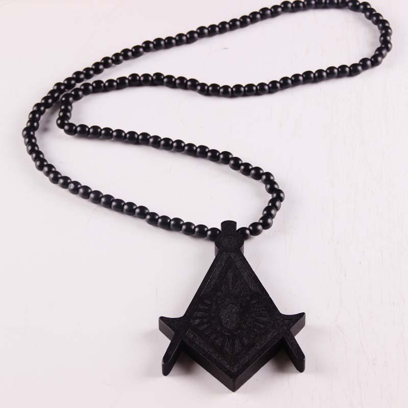 Master Mason Blue Lodge Necklace - Wooden Multiple Colors