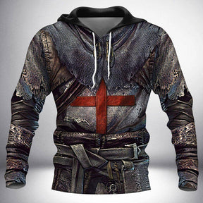 Knights Templar Commandery Hoodie - Armor 3D Printed Hooded