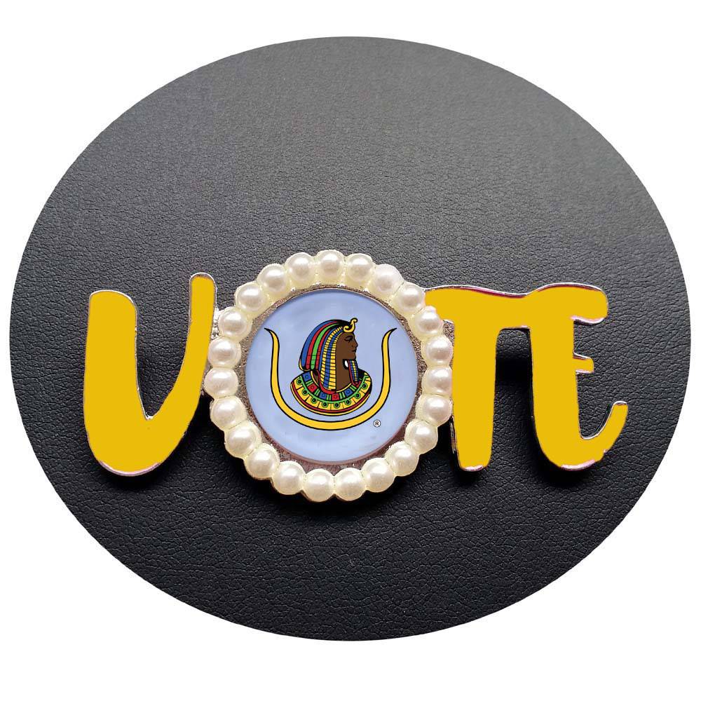 PHA DOI Lapel Pin - VOTE With Pearls