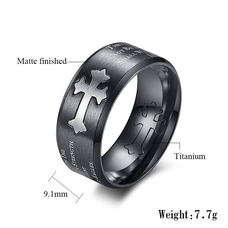 Knights Templar Commandery Ring - Bold/Black)