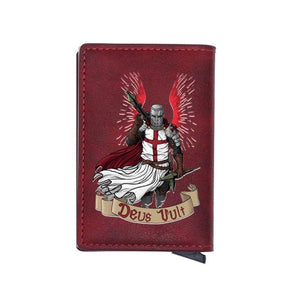 Knights Templar Commandery Wallet - Crusader Cross Deus & Credit Card Holder