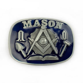 Master Mason Blue Lodge Belt - Square and Compass G