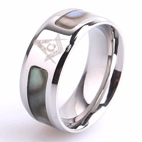 Master Mason Blue Lodge Ring - Le Baiser Spot Stainless Steel