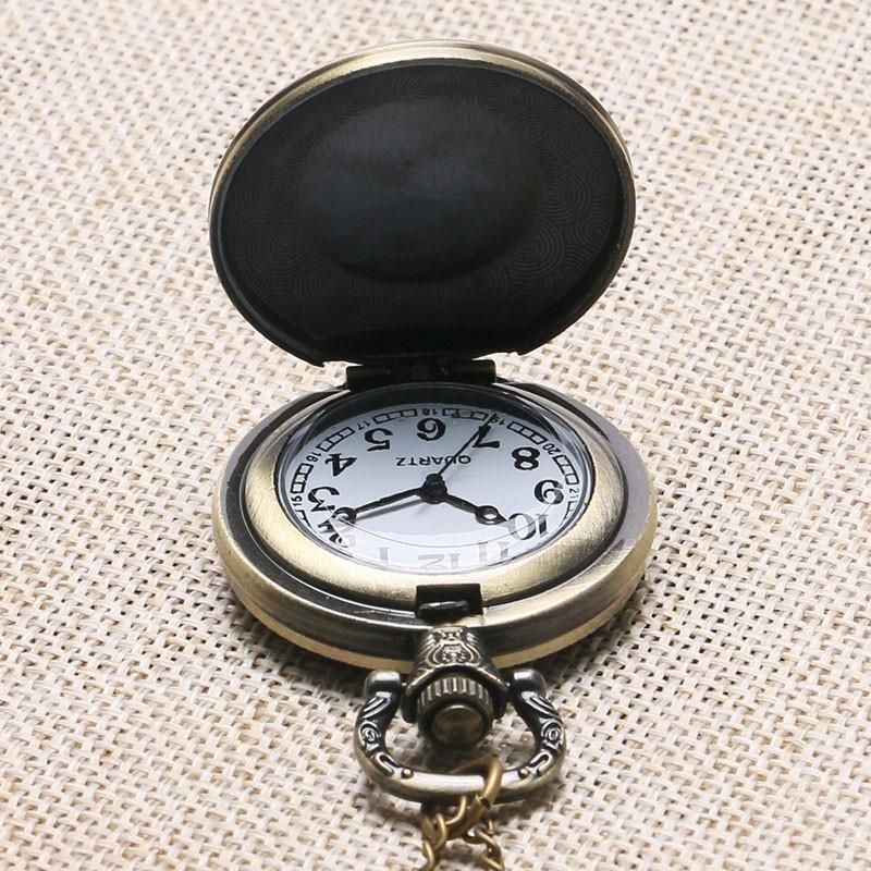 Master Mason Blue Lodge Pocket Watch - Compass and Square G Bronze