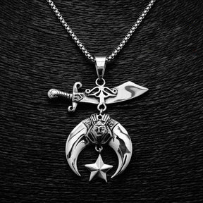 Shriners Necklace - Emblem Silver