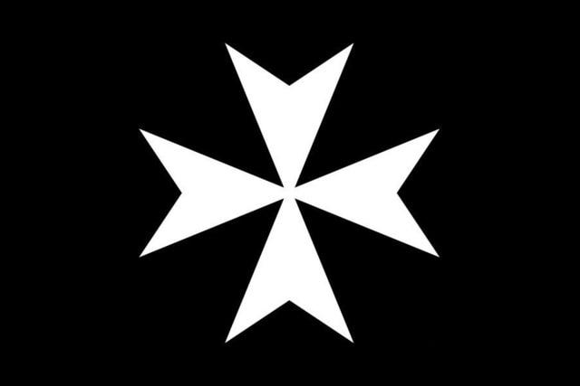 Order Of Malta Commandery Flag - Black