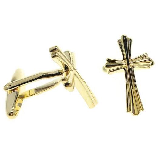 Knights Templar Commandery Cufflink - Golden Cross