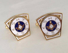 Royal Arch Chapter Cufflink - KSHTWSST White Gold - Bricks Masons