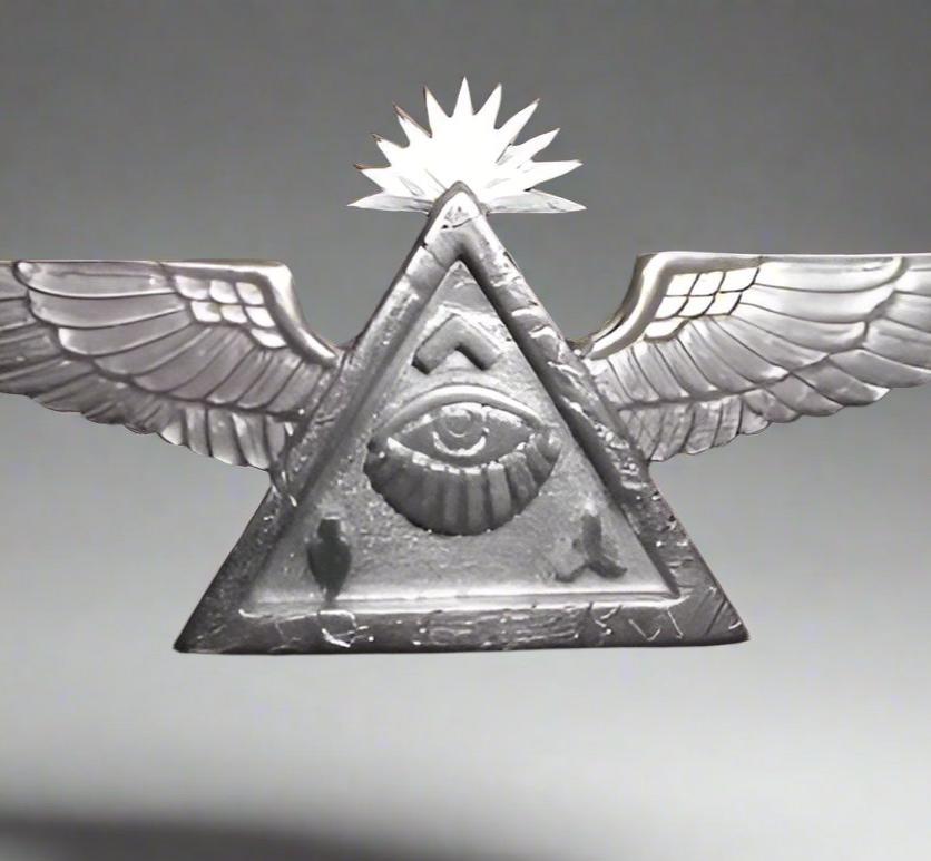 Eye of Providence Pin - All-Seeing Eye & Wings