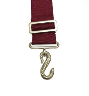 Masonic Apron Belt Extender - Purple Belt with Silver/Gold Clasp