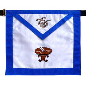 22nd Degree Scottish Rite Apron - White & Blue Knight Royal Axe