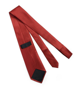 Scottish Rite Necktie - Red with Rose Croix Logo Machine Embroidered - Bricks Masons