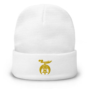 Shriners Beanie - Golden Embroidery Various Colors - Bricks Masons