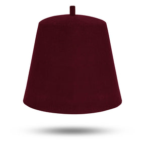 Masonic Plain Fez Hat - Maroon Wool With Various Tassel Colors - Bricks Masons