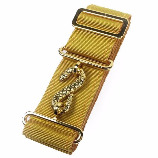 Universal Apron Belt Extender - Mustard Belt with Silver/Gold Clasp - Bricks Masons