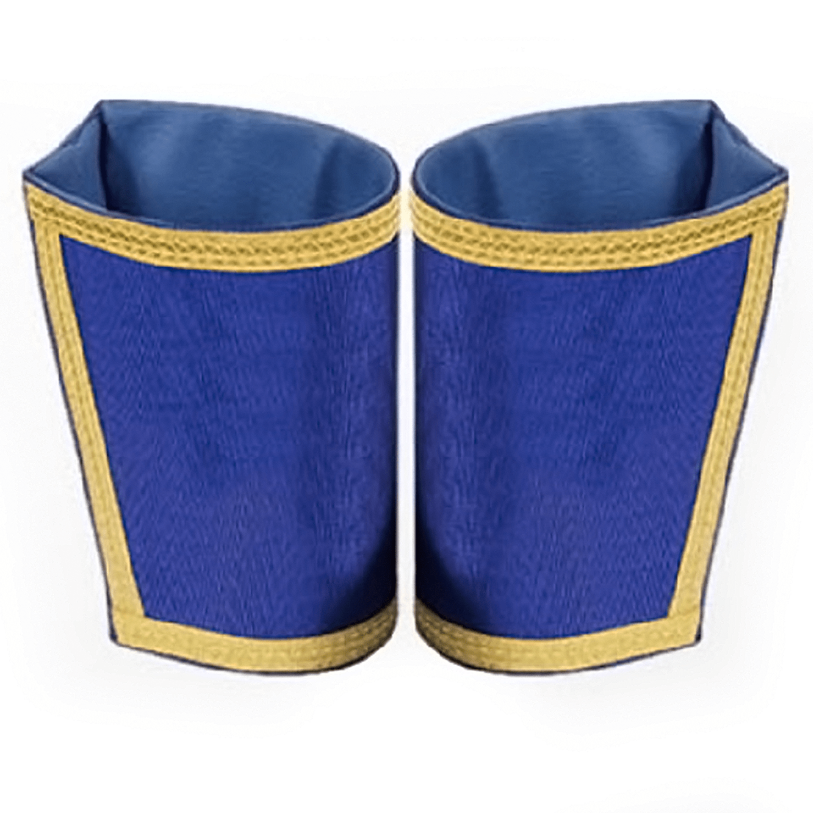 Universal Cuff - Plain Blue Hand Embroidered - Bricks Masons