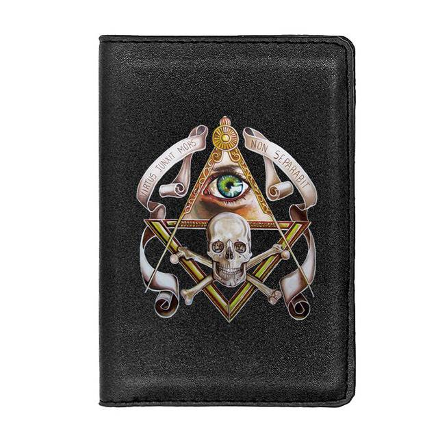 Widows Sons Wallet - Virtus Junxit Mors Non Separabit (Black/Brown) - Bricks Masons