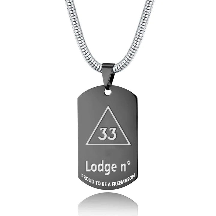 33rd Degree Scottish Rite Necklace - (Various Colors) - Bricks Masons