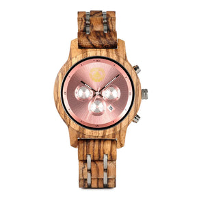 Grand Master Blue Lodge Wristwatch - Various Wood Colors - Bricks Masons