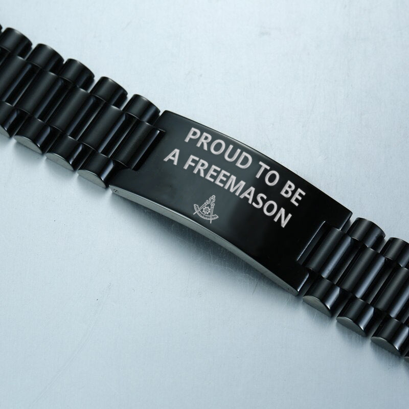 Past Master Blue Lodge California Regulation Bracelet - Stainless Steel - Bricks Masons