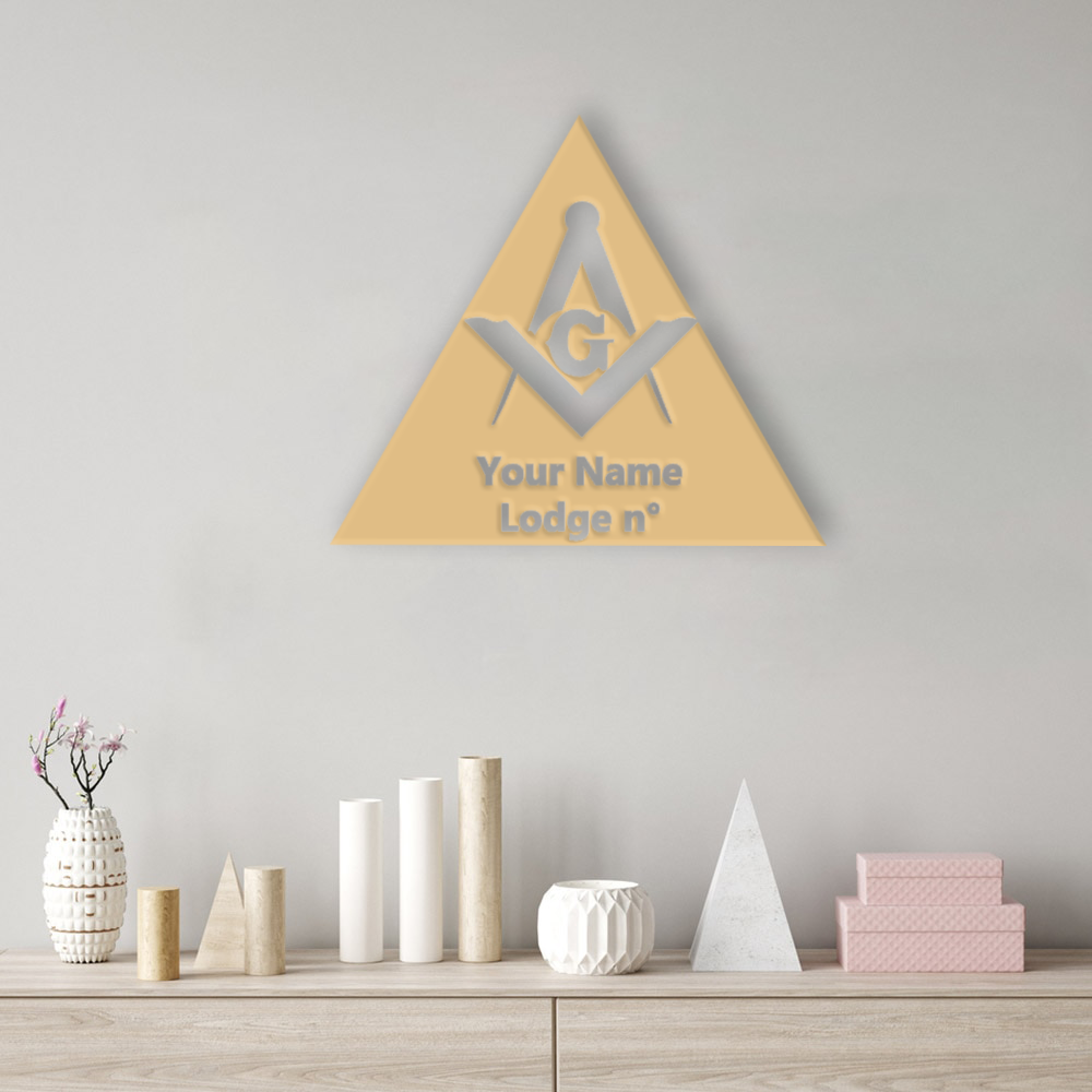 Master Mason Blue Lodge Wall Monograms - Various Sizes - Bricks Masons