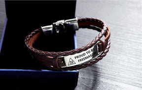 32nd Degree Scottish Rite Bracelet - Black & Brown - Bricks Masons