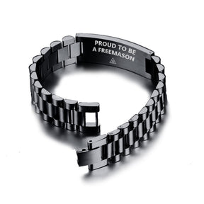 32nd Degree Scottish Rite Bracelet - Stainless Steel - Bricks Masons