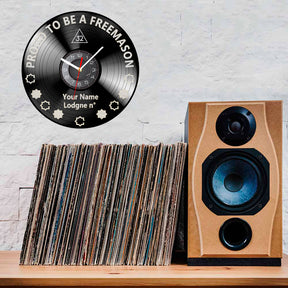 32nd Degree Scottish Rite Clock - Vinyl Record - Bricks Masons