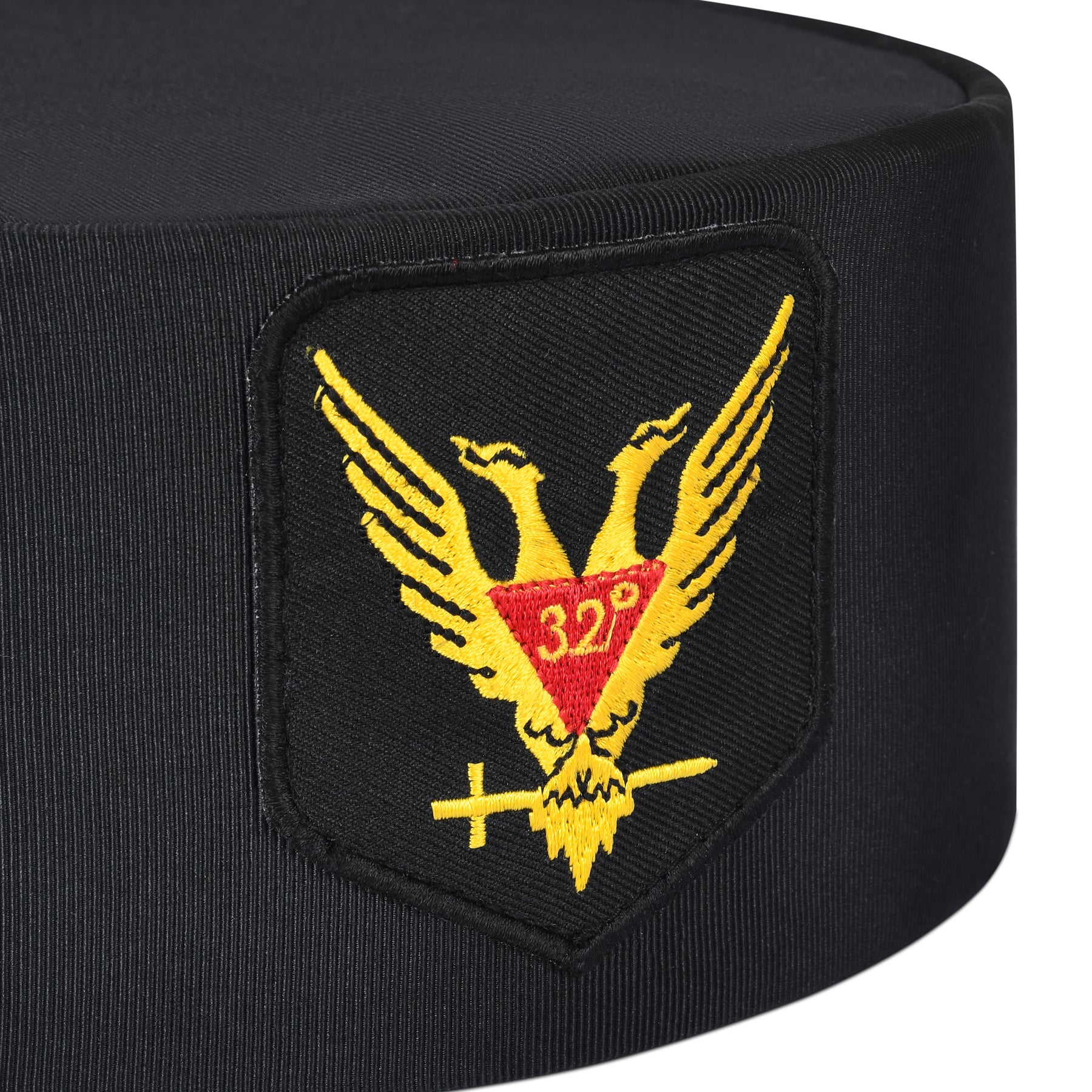 32nd Degree Scottish Rite Crown Cap - Wings Up Red & Gold - Bricks Masons