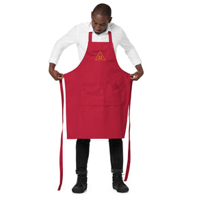 33rd Degree Scottish Rite Kitchen Apron - Various Organic Cotton Colors - Bricks Masons