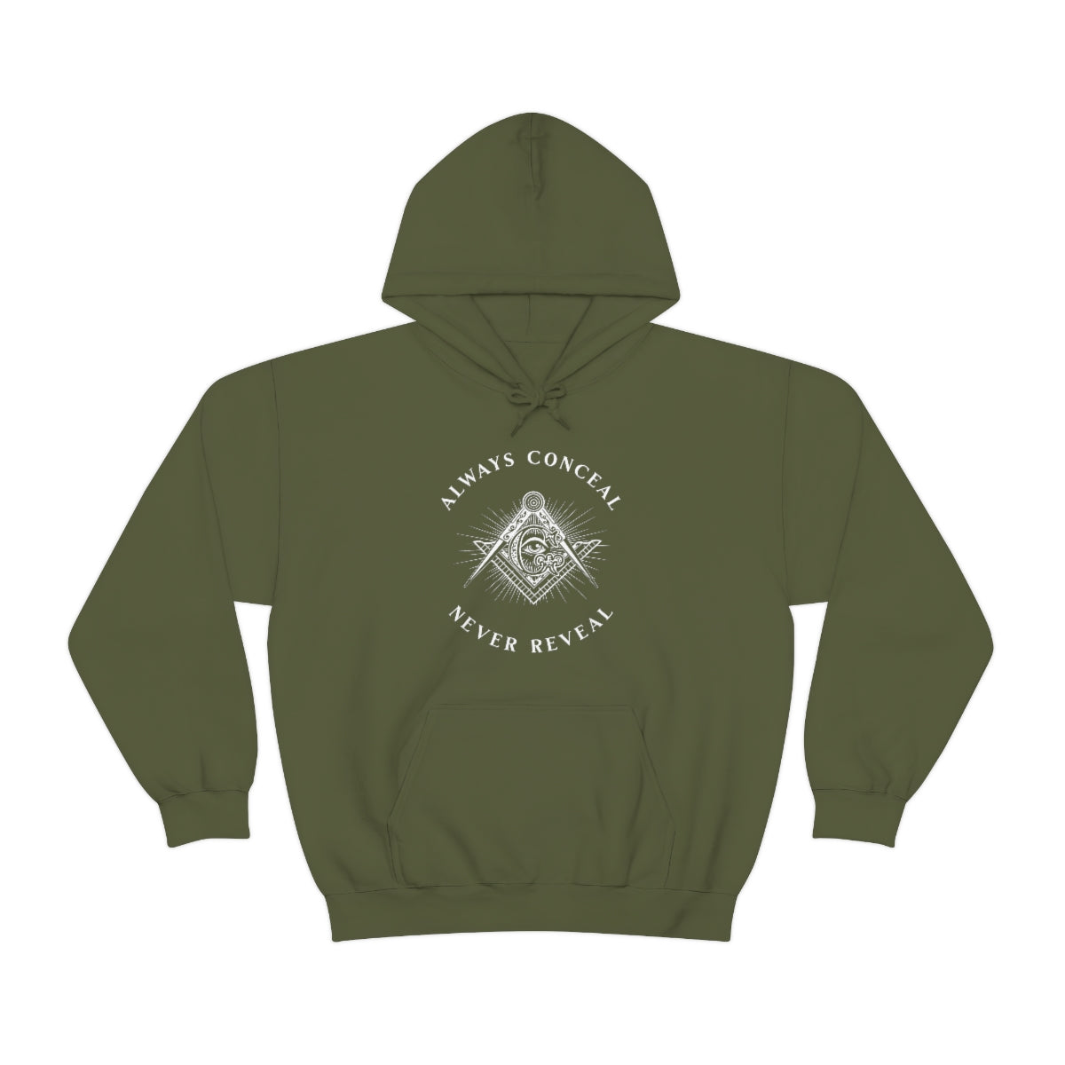 Master Mason Blue Lodge Hoodie - Always Conceal Never Reveal - Bricks Masons