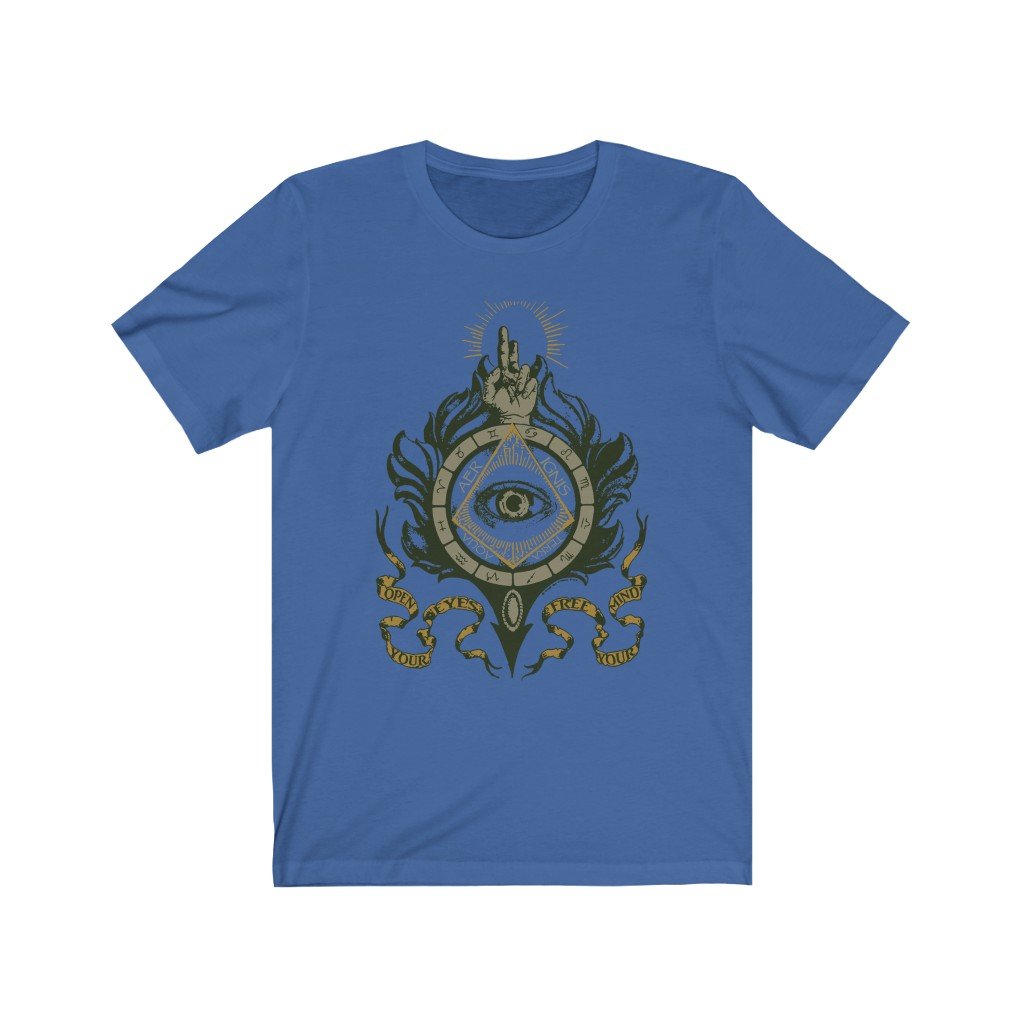 Masonic T-Shirt - Open Your Eyes Free Your Mind - Bricks Masons