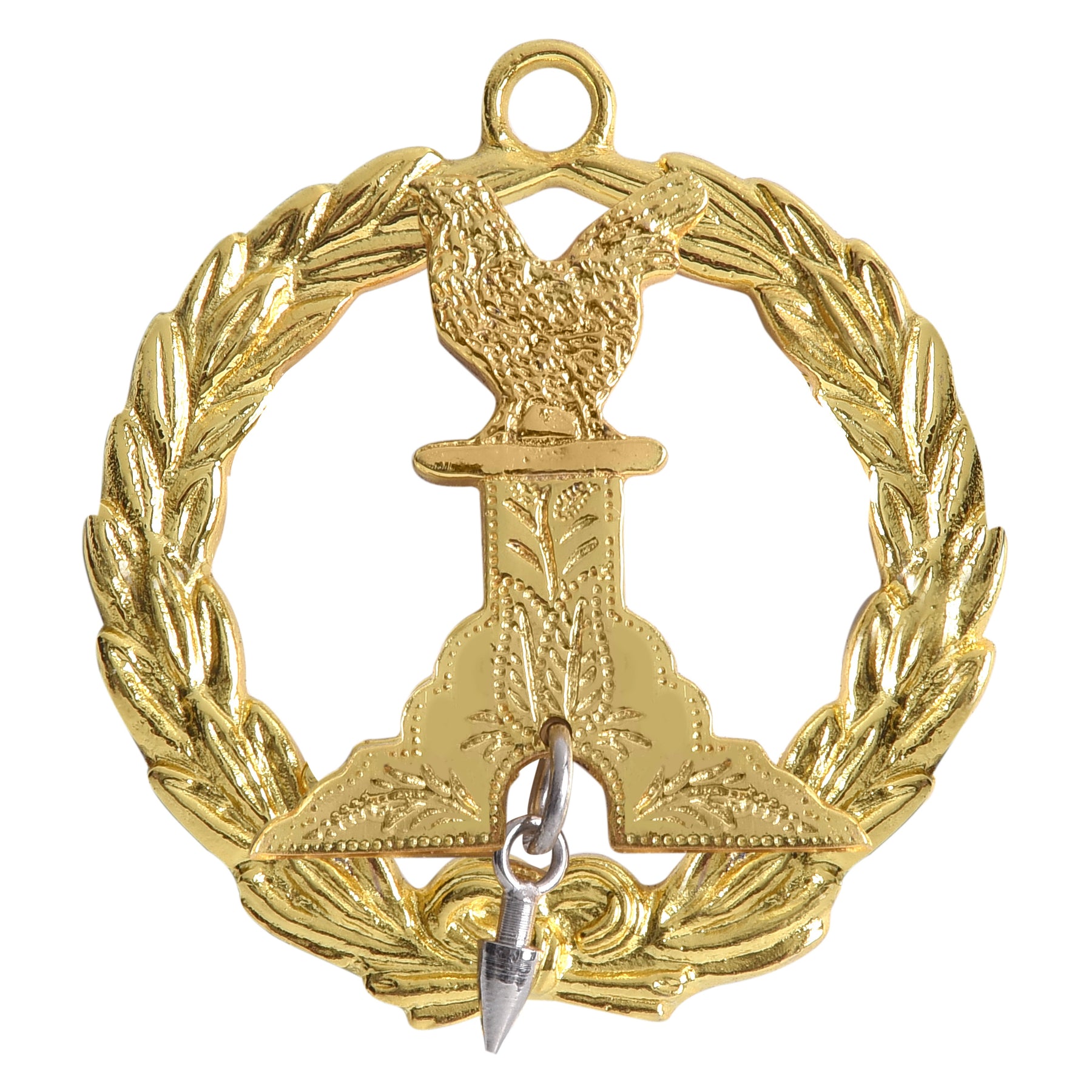 Grand Captain General Knights Templar Commandery Officer Collar Jewel - Gold Plated - Bricks Masons