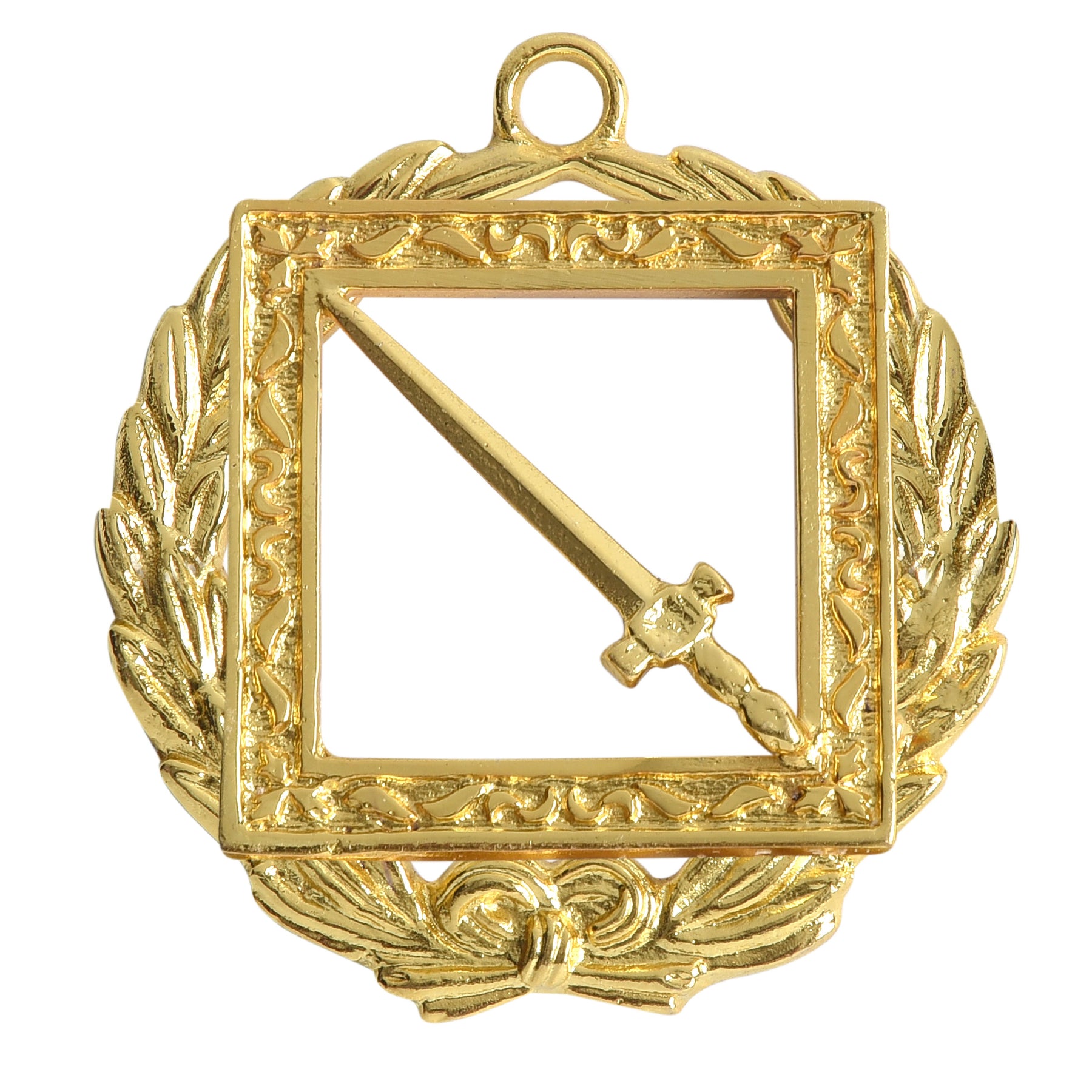 Grand Sentinel Knights Templar Commandery Officer Collar Jewel - Gold Plated - Bricks Masons